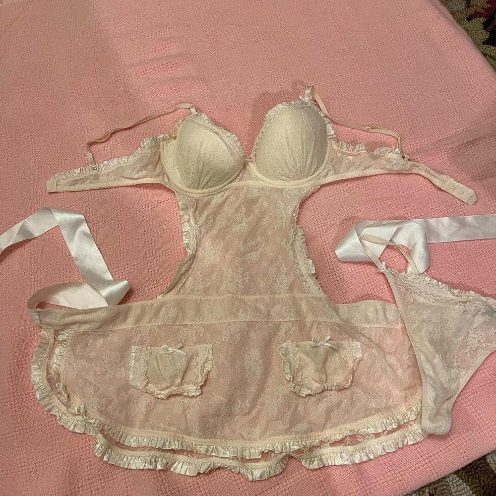 Pink lingerie two pieces